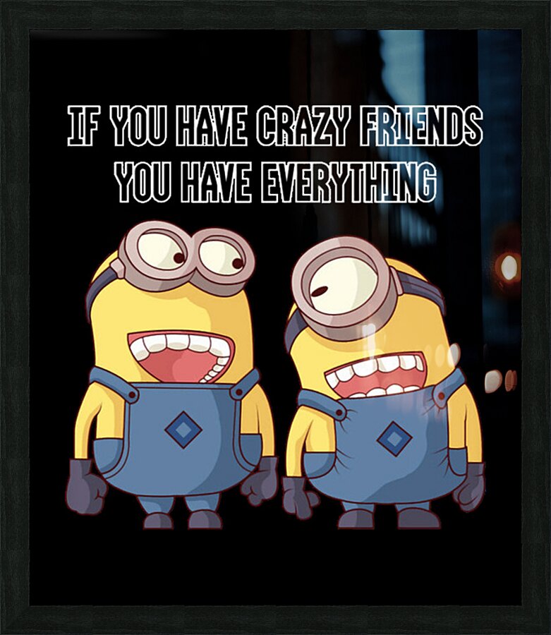 Minion 13 Picture Frame print
