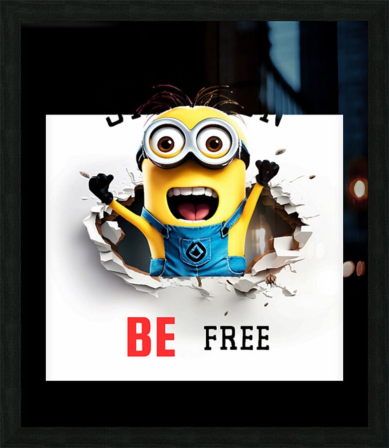 Minion 33 Picture Frame print