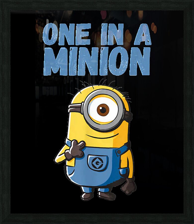 Minion 54 Picture Frame print