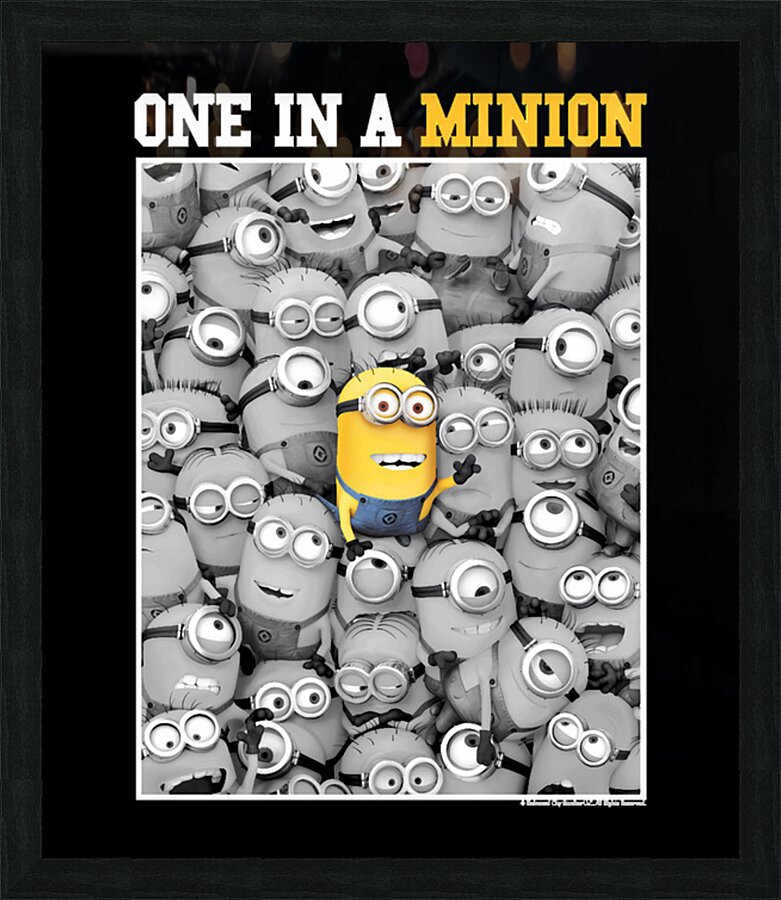 Minion 55 Picture Frame print