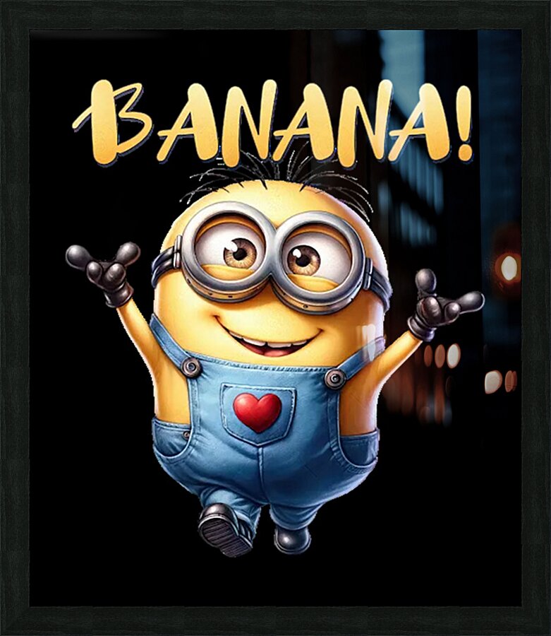 Minion 3 Picture Frame print