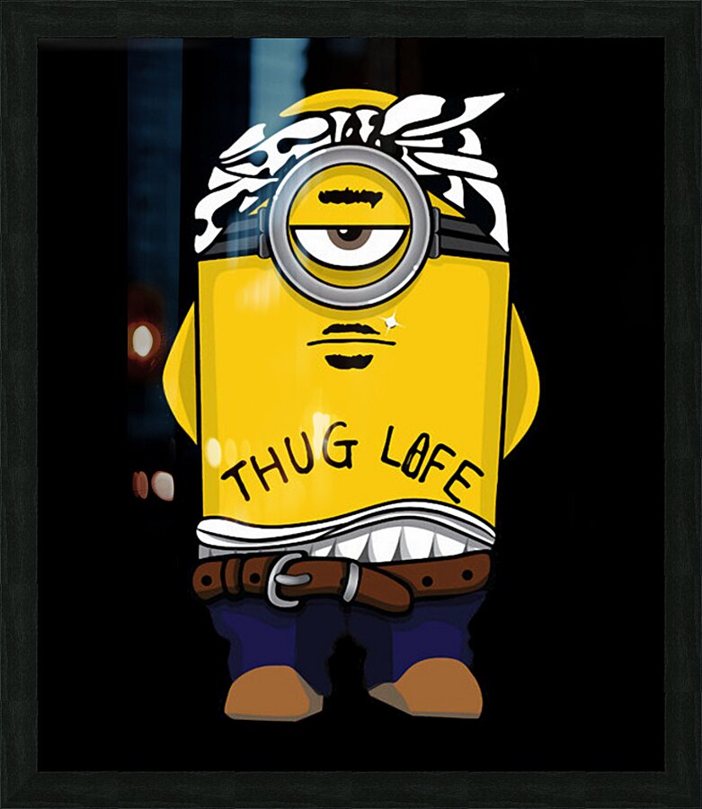 Minion 10 Picture Frame print