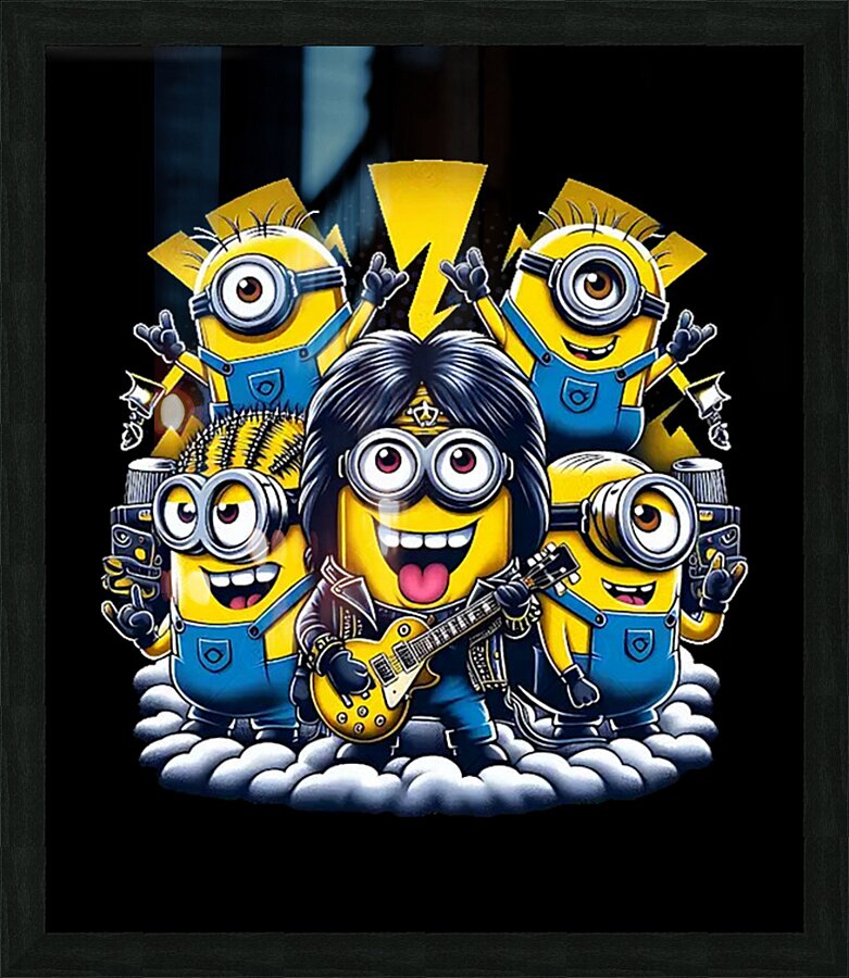 Minion 12 Picture Frame print