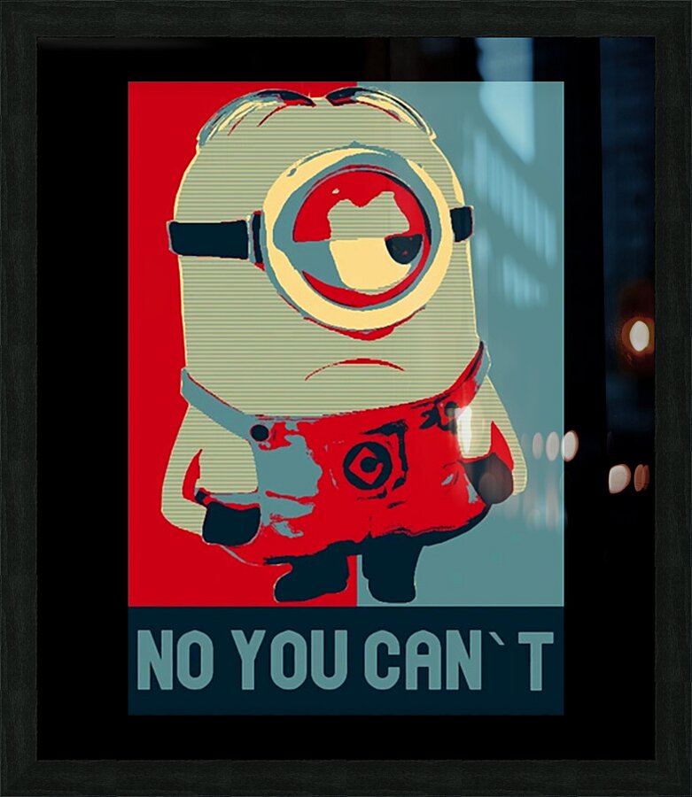 Minion 13 Picture Frame print