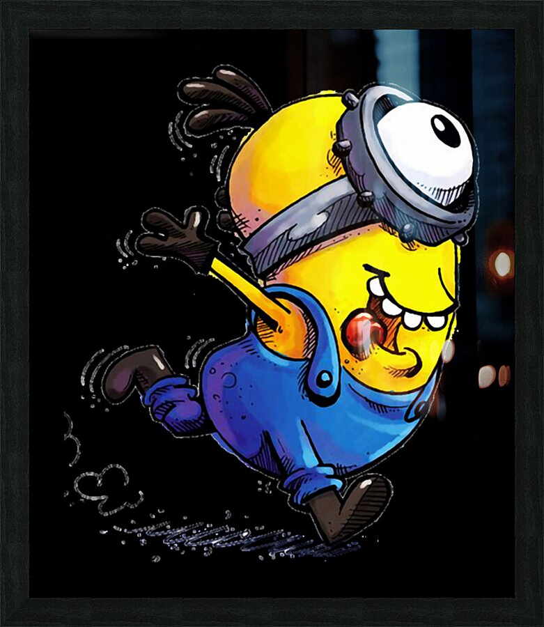Minion 19 Picture Frame print