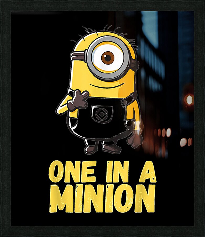 Minion 25 Picture Frame print