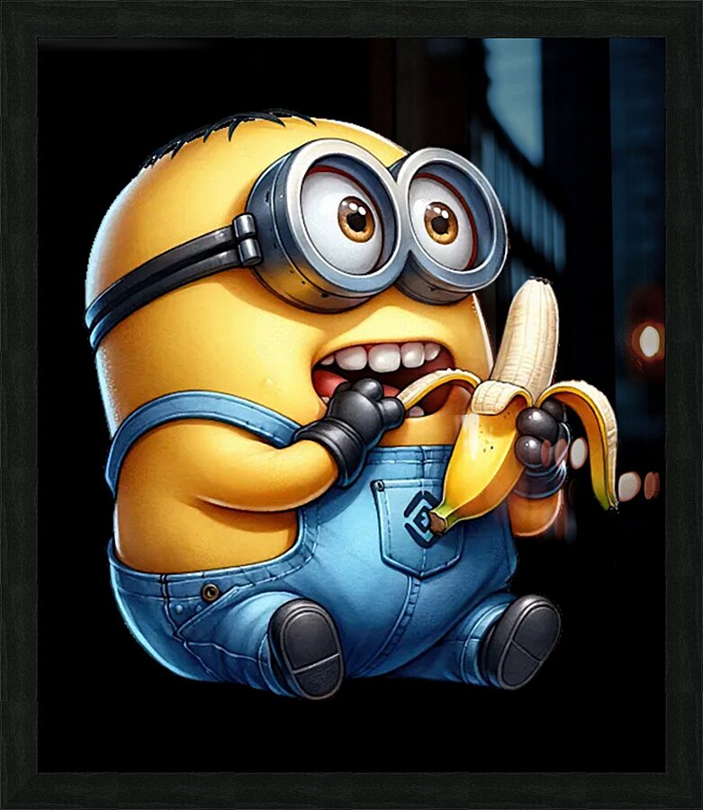 Minion 40 Picture Frame print
