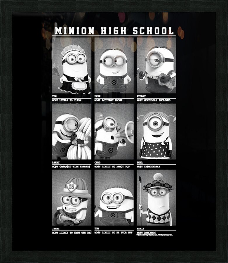 Minion 4 Picture Frame print