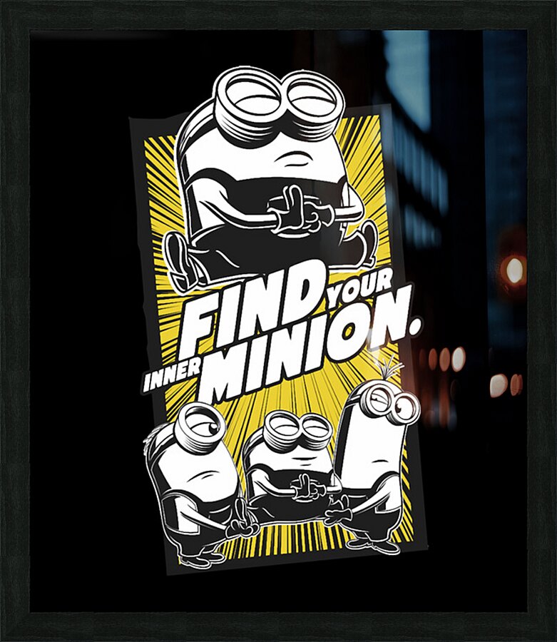 Minion 9 Picture Frame print