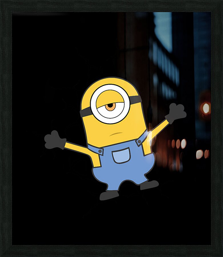 Minion 12 Picture Frame print