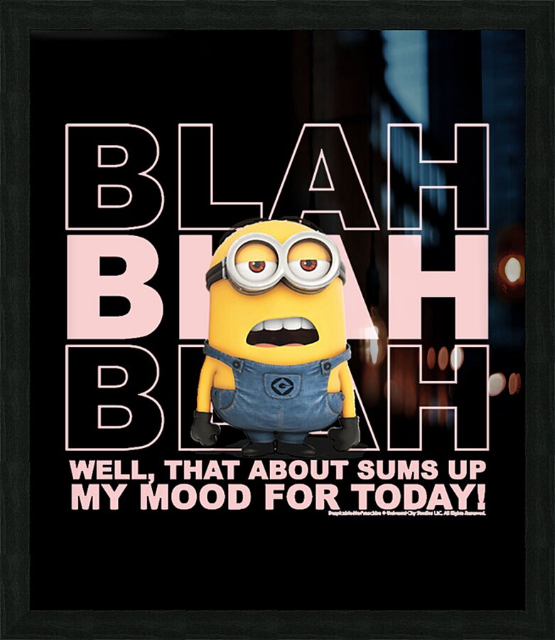 Minion 13 Picture Frame print