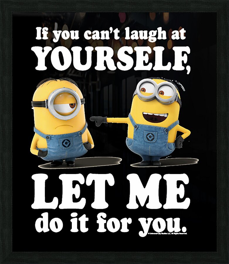Minion 19 Picture Frame print