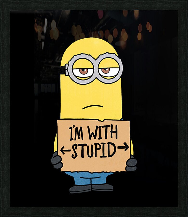 Minion 54 Picture Frame print