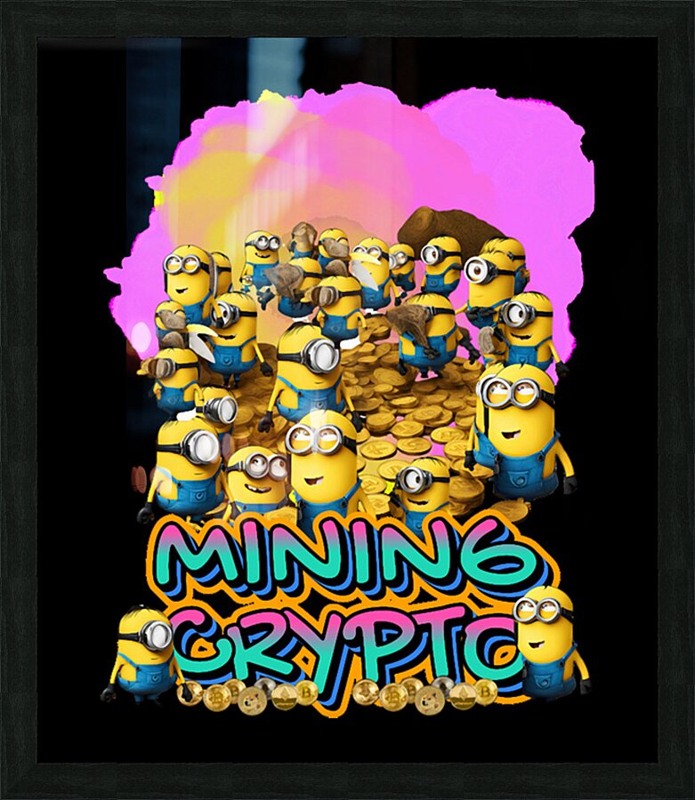 Minion 4 Picture Frame print