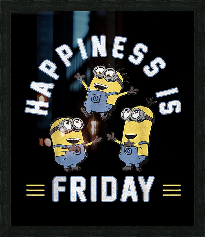 Minion 13 Picture Frame print