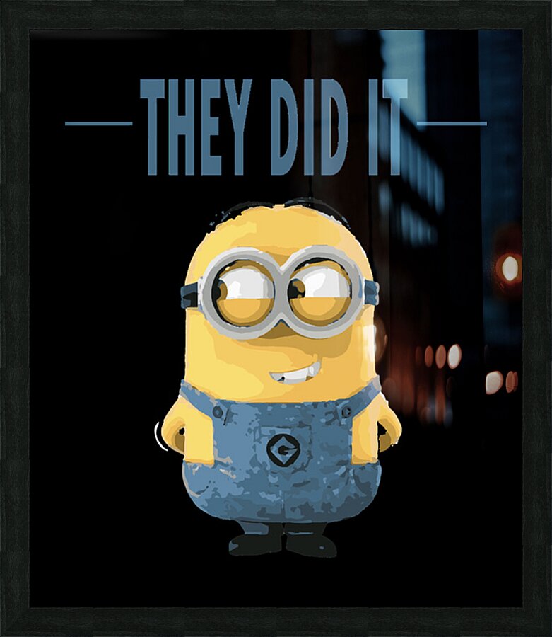 Minion 14 Picture Frame print