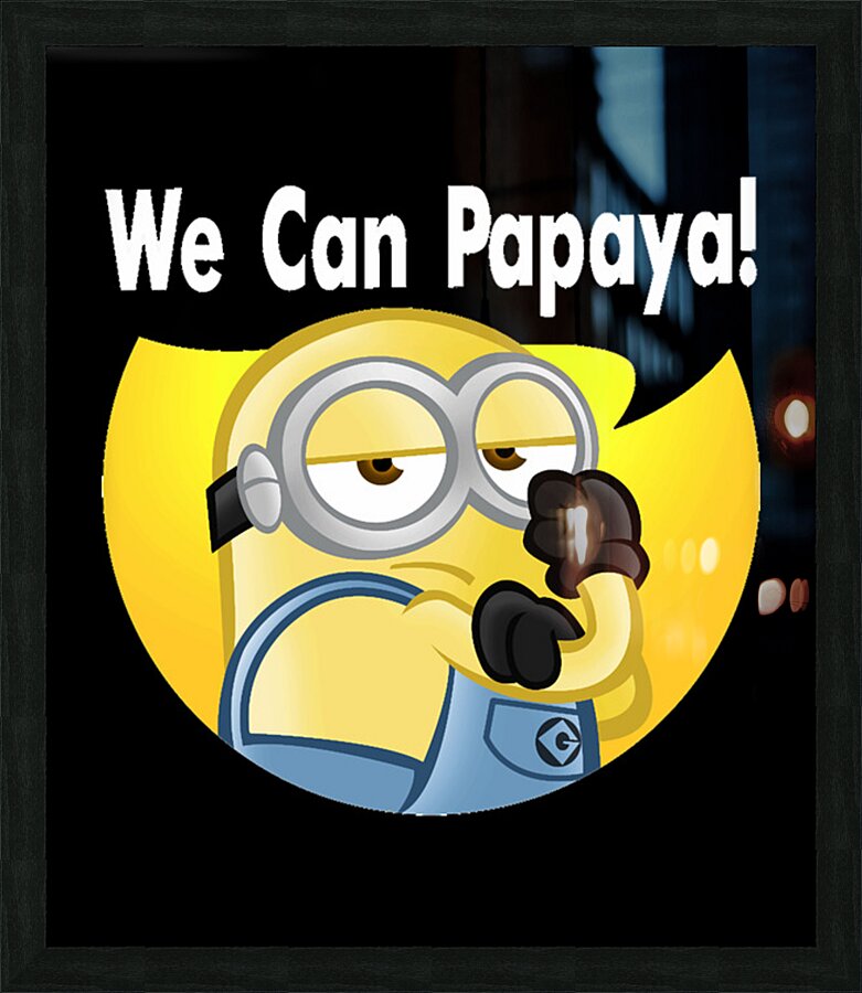 Minion 19 Picture Frame print