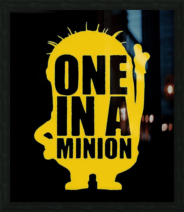 Minion 32 Picture Frame print