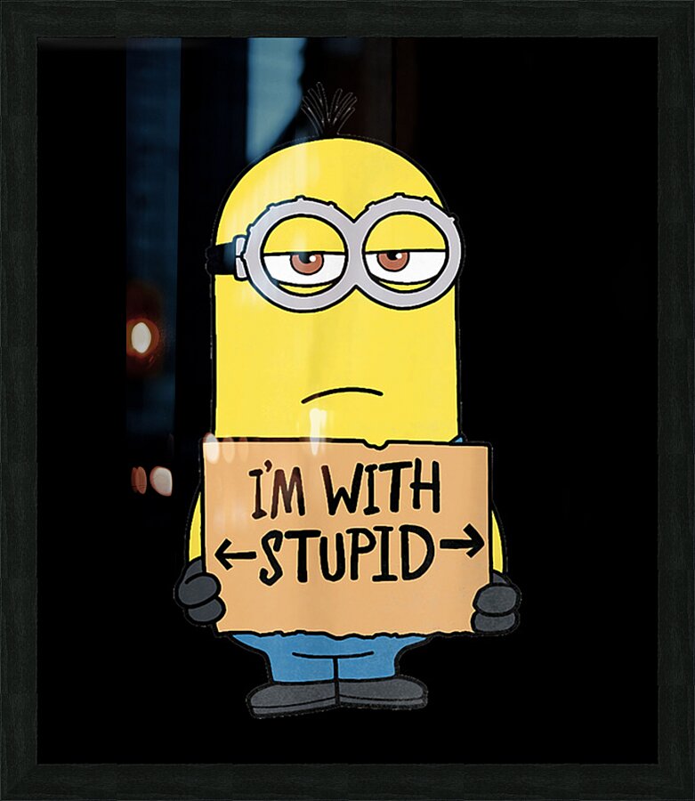 Minion 33 Picture Frame print