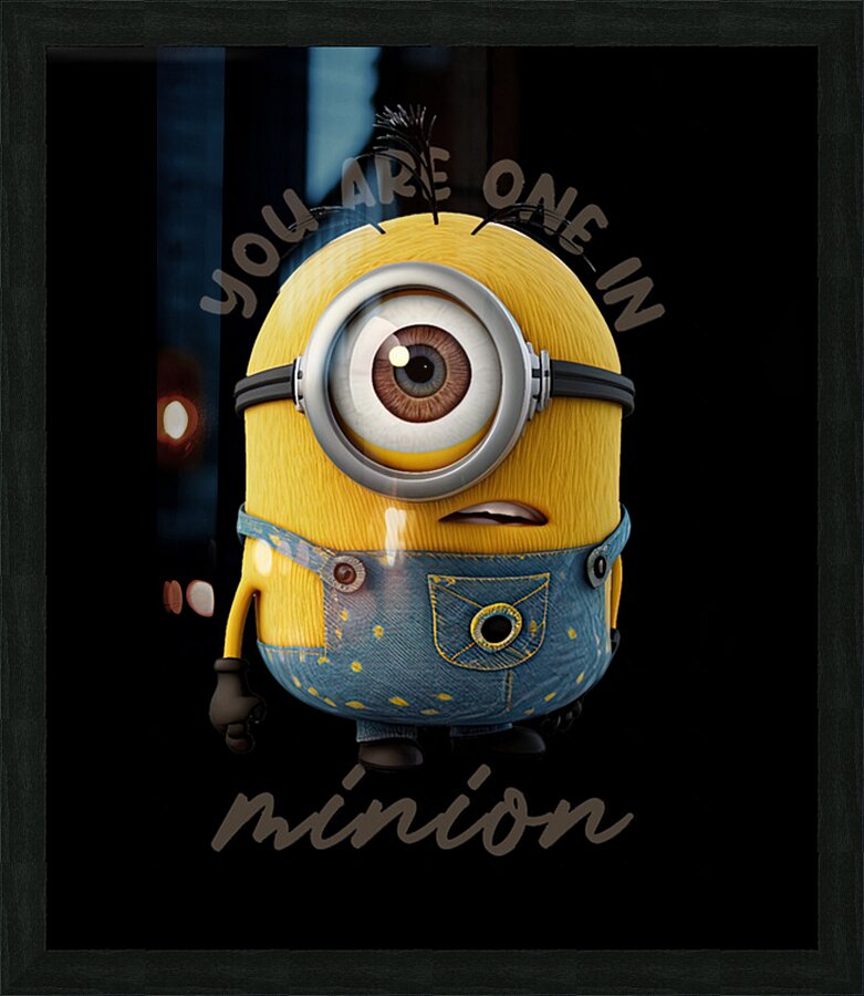 Minion 44 Picture Frame print