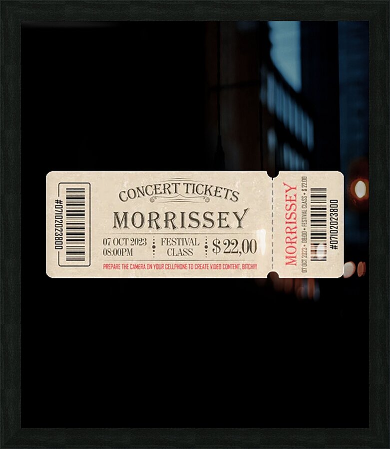 Morrissey 49 Picture Frame print