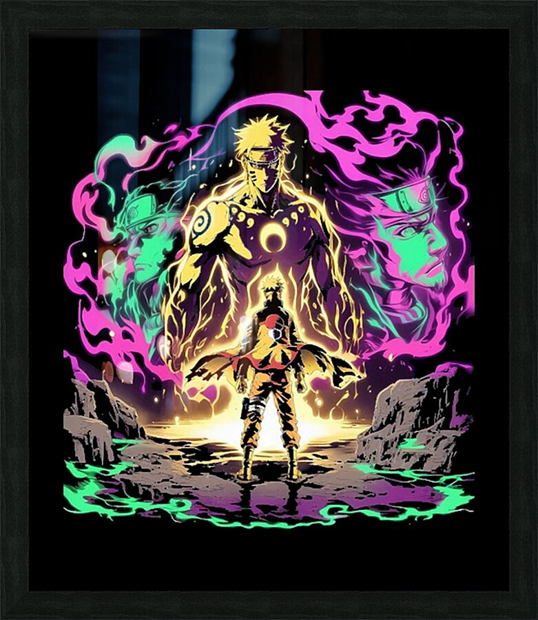 Naruto 6 Picture Frame print