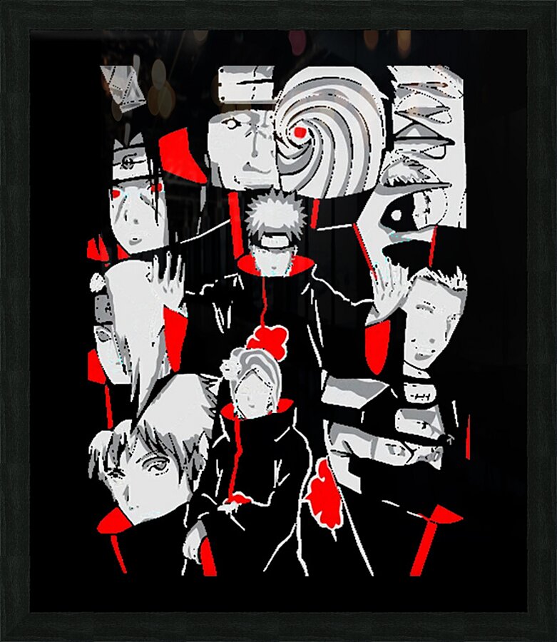 Naruto 9 Picture Frame print