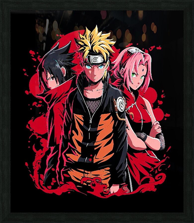 Naruto 7 Picture Frame print
