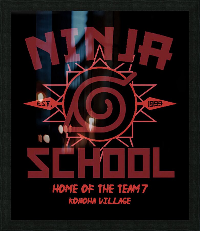 Naruto 9 Picture Frame print