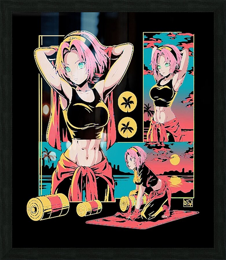 Naruto 64 Picture Frame print
