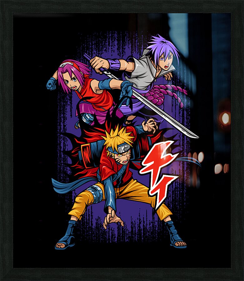 Naruto 8 Picture Frame print