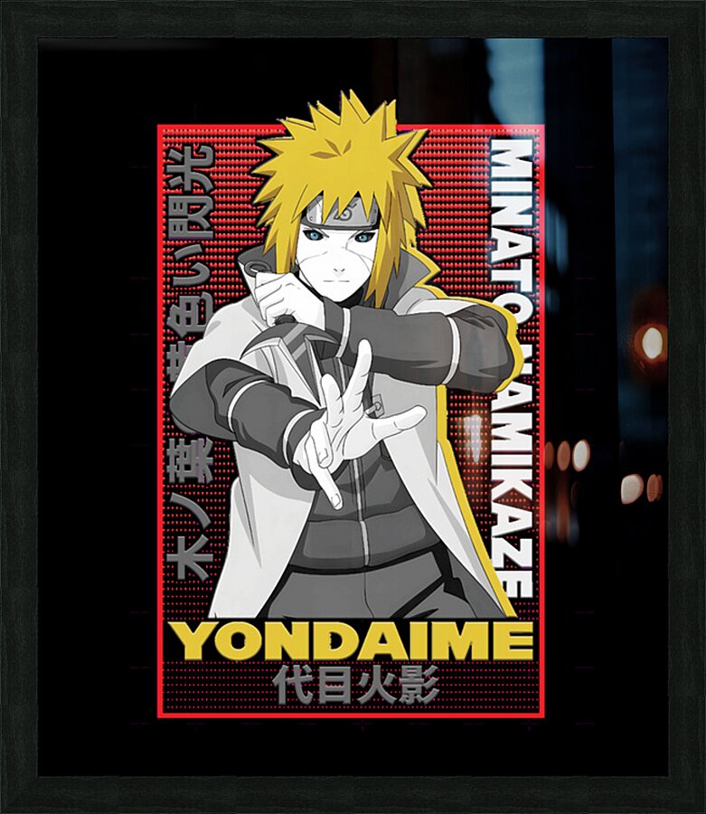 Naruto 9 Picture Frame print