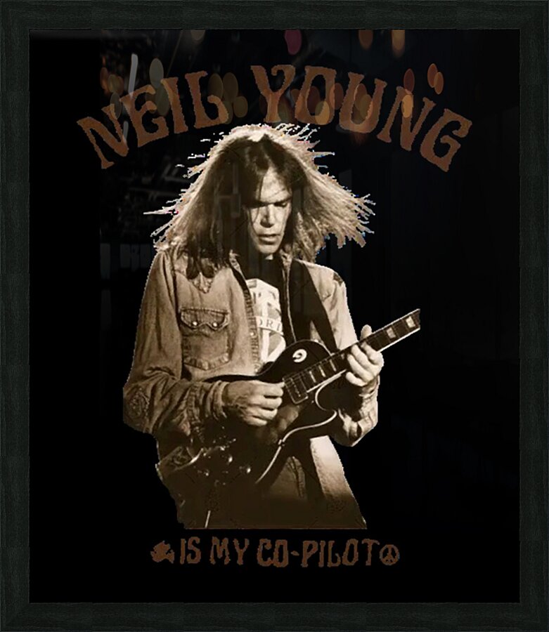 Neil Young 2 Picture Frame print