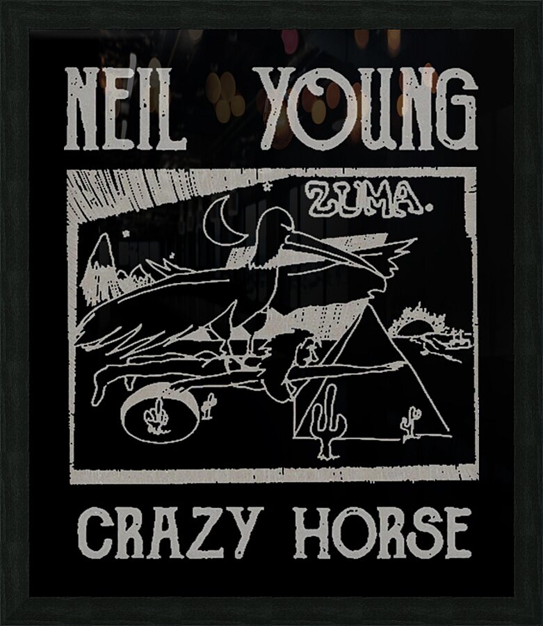 Neil Young 9 Picture Frame print