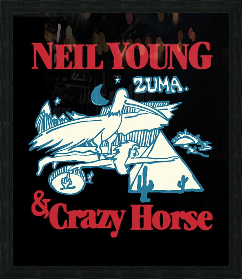 Neil Young 21 Picture Frame print