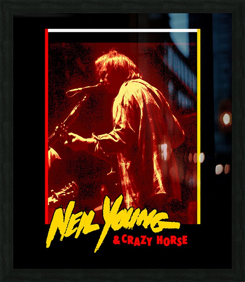 Neil Young 32 Picture Frame print