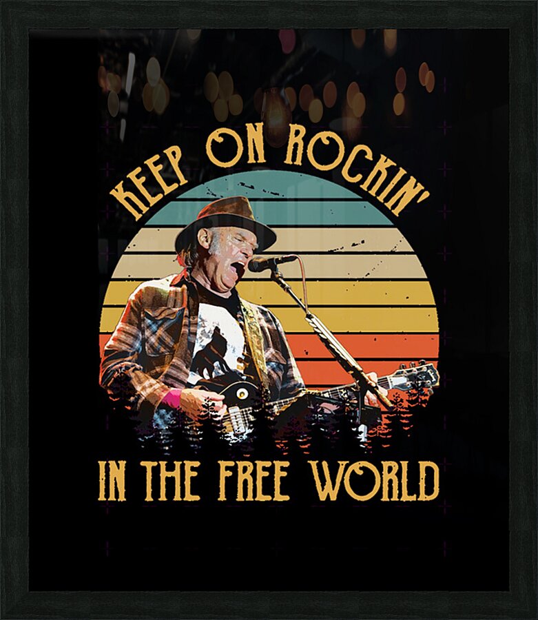 Neil Young 39 Picture Frame print