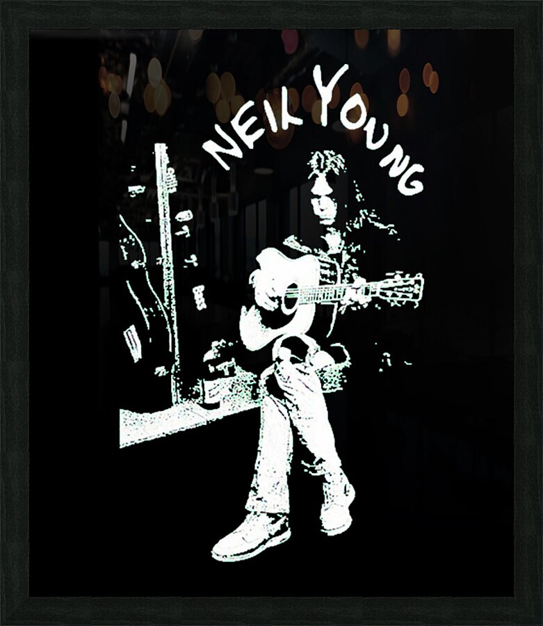Neil Young 45 Picture Frame print