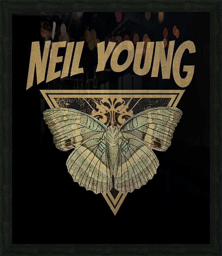 Neil Young 50 Picture Frame print