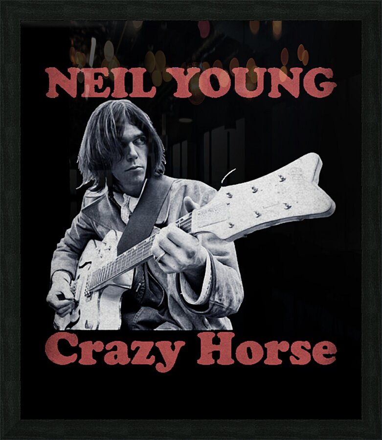 Neil Young 62 Picture Frame print