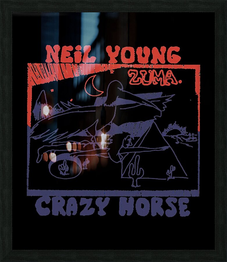Neil Young 5 Picture Frame print