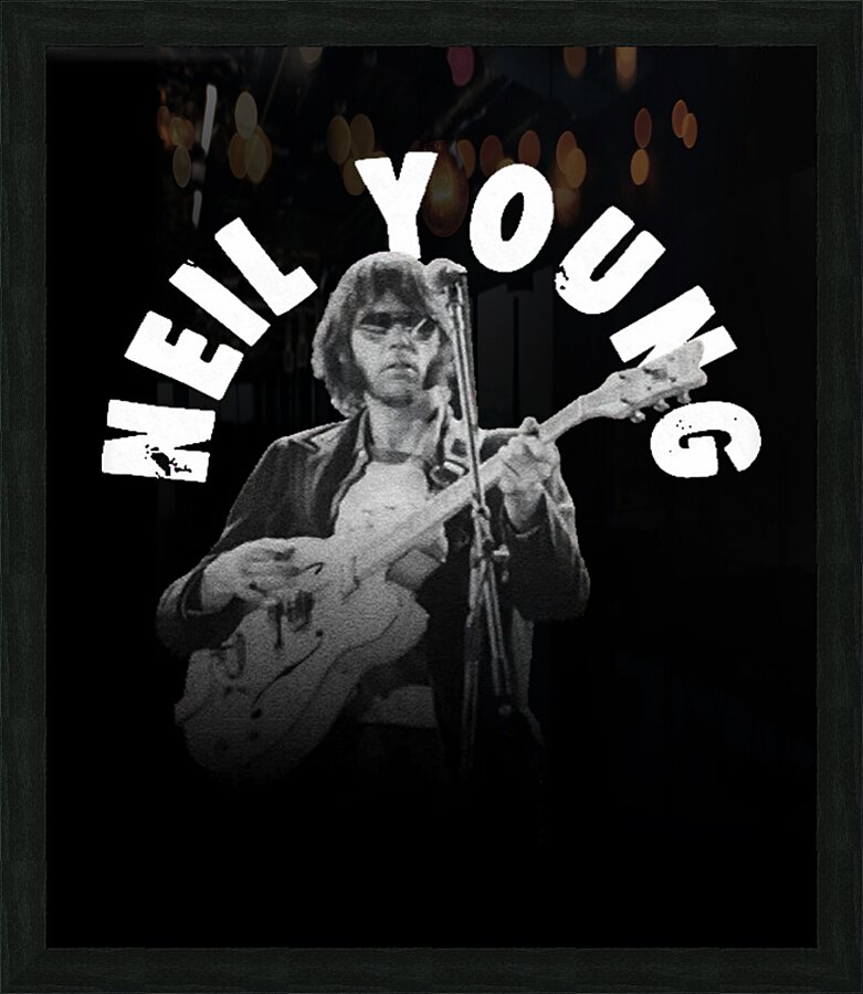 Neil Young 9 Picture Frame print