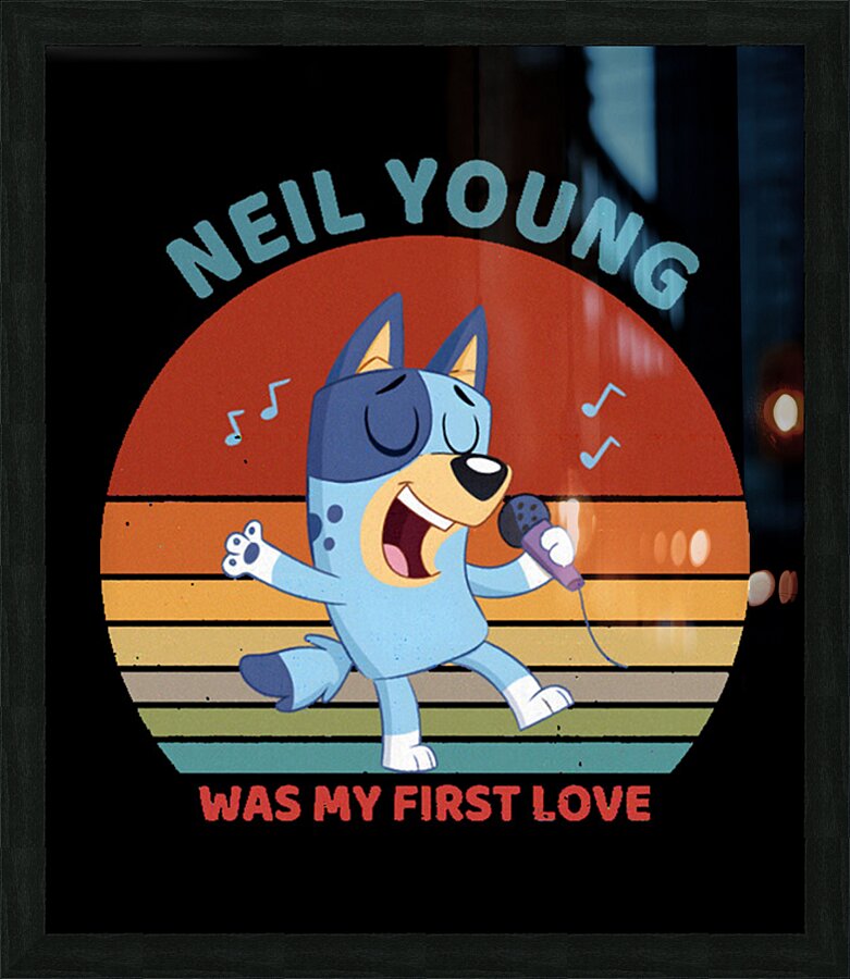 Neil Young 20 Picture Frame print