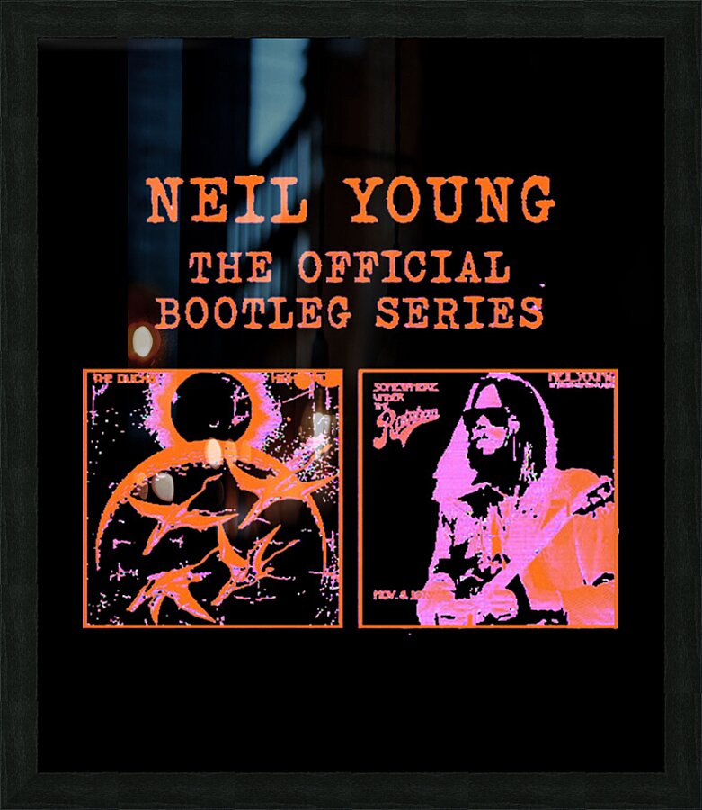 Neil Young 24 Picture Frame print