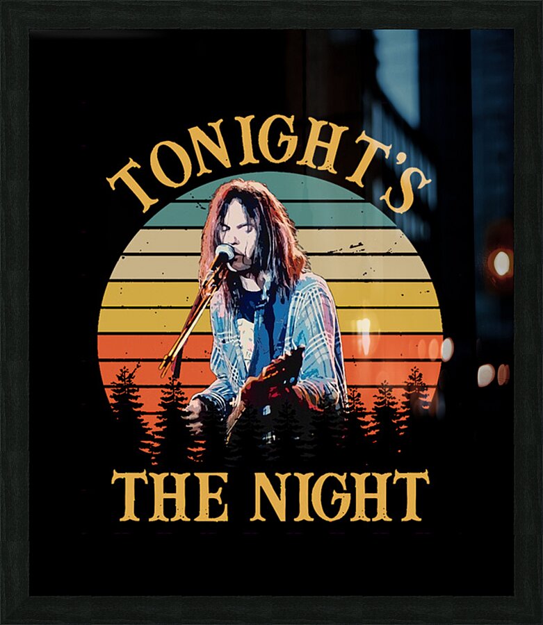 Neil Young 30 Picture Frame print