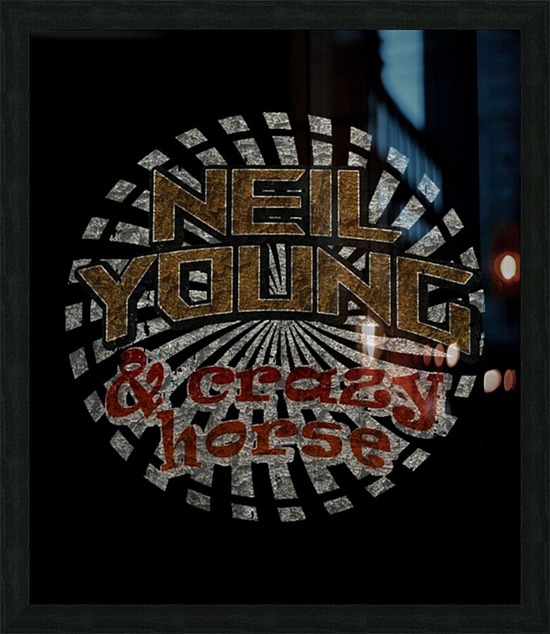 Neil Young 36 Picture Frame print