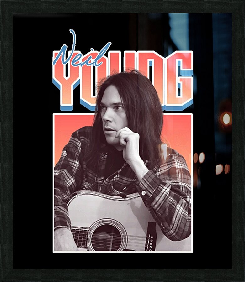 Neil Young 39 Picture Frame print