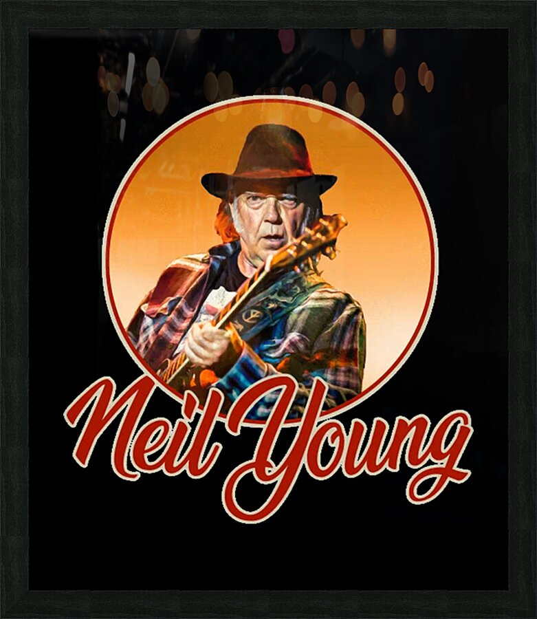 Neil Young 41 Picture Frame print