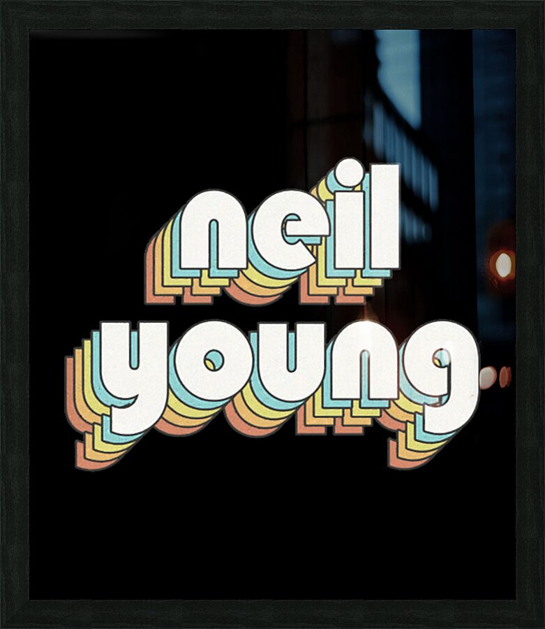 Neil Young 46 Picture Frame print