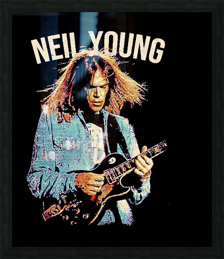 Neil Young 49 Picture Frame print